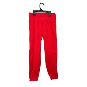 Victoria Secret‎ Pink Active Leggings SIze Small Red Workout Gym Athletic Pants
